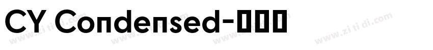 CY Condensed字体转换